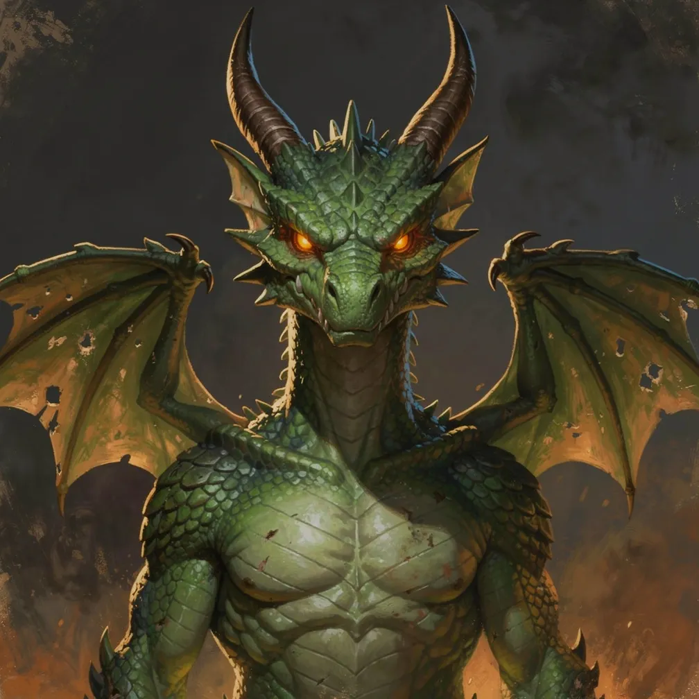 Painted portrait of the Drake, one of DANKGAME's units.